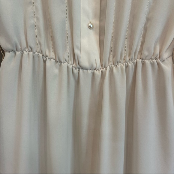 Vintage Henry Lee Cream Long Sleeve Dress - Picture 7 of 12